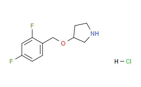 CAS No. 1220035-48-2, 3-((2,4-Difluorobenzyl)oxy)pyrrolidine hydrochloride