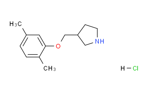 CAS No. 1219982-38-3, 3-((2,5-Dimethylphenoxy)methyl)pyrrolidine hydrochloride