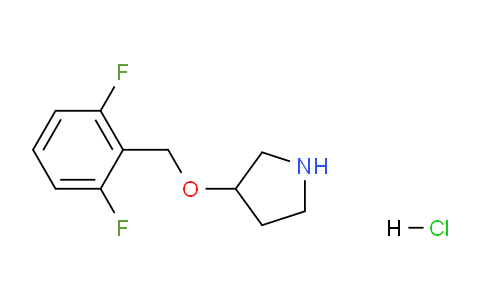 CAS No. 1219979-20-0, 3-((2,6-Difluorobenzyl)oxy)pyrrolidine hydrochloride