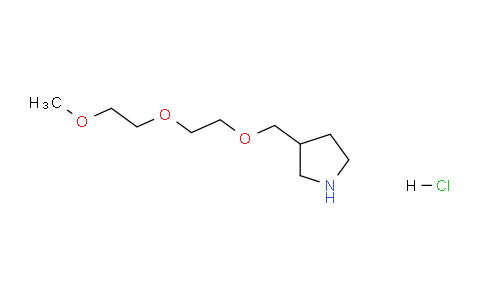 CAS No. 1219971-93-3, 3-((2-(2-Methoxyethoxy)ethoxy)methyl)pyrrolidine hydrochloride