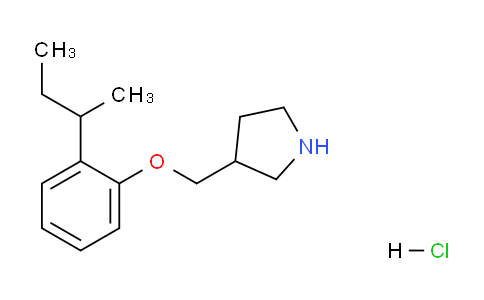 CAS No. 1219972-76-5, 3-((2-(sec-Butyl)phenoxy)methyl)pyrrolidine hydrochloride