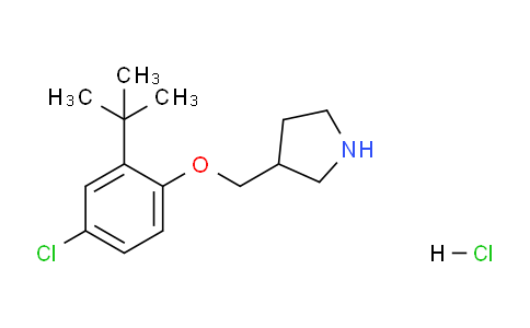 CAS No. 1146960-62-4, 3-((2-(tert-Butyl)-4-chlorophenoxy)methyl)pyrrolidine hydrochloride