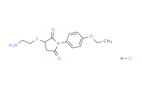 CAS No. 817172-29-5, 3-((2-Aminoethyl)thio)-1-(4-ethoxyphenyl)pyrrolidine-2,5-dione hydrochloride