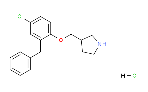 CAS No. 1219982-82-7, 3-((2-Benzyl-4-chlorophenoxy)methyl)pyrrolidine hydrochloride