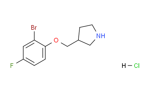 CAS No. 1219964-21-2, 3-((2-Bromo-4-fluorophenoxy)methyl)pyrrolidine hydrochloride