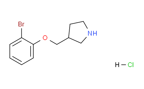 CAS No. 1220036-81-6, 3-((2-Bromophenoxy)methyl)pyrrolidine hydrochloride