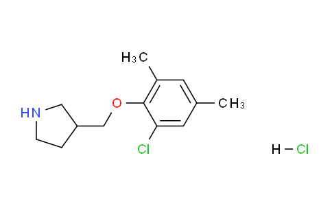 CAS No. 1220029-22-0, 3-((2-Chloro-4,6-dimethylphenoxy)methyl)pyrrolidine hydrochloride