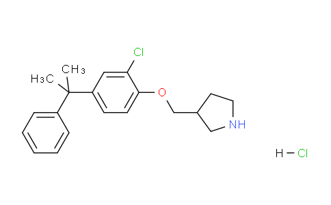 CAS No. 1220029-66-2, 3-((2-Chloro-4-(2-phenylpropan-2-yl)phenoxy)methyl)pyrrolidine hydrochloride