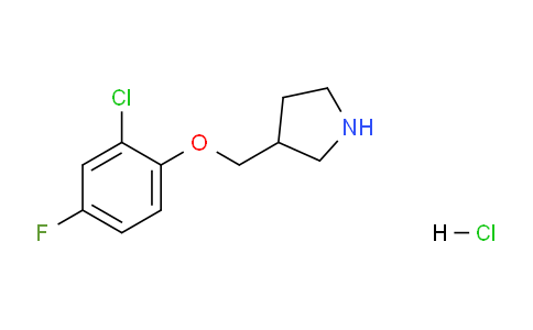 CAS No. 1219949-18-4, 3-((2-Chloro-4-fluorophenoxy)methyl)pyrrolidine hydrochloride