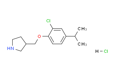 CAS No. 1220039-12-2, 3-((2-Chloro-4-isopropylphenoxy)methyl)pyrrolidine hydrochloride