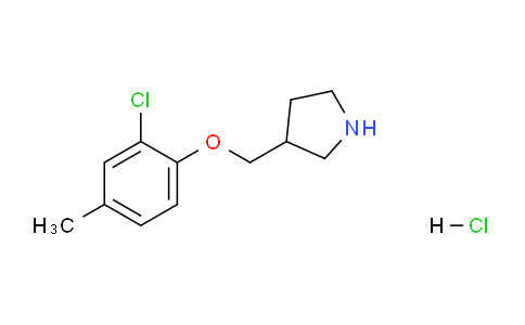 CAS No. 1219956-91-8, 3-((2-Chloro-4-methylphenoxy)methyl)pyrrolidine hydrochloride