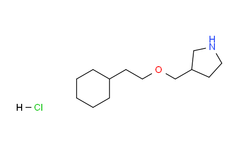 CAS No. 1220028-46-5, 3-((2-Cyclohexylethoxy)methyl)pyrrolidine hydrochloride