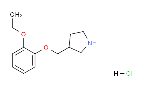 CAS No. 1219949-23-1, 3-((2-Ethoxyphenoxy)methyl)pyrrolidine hydrochloride