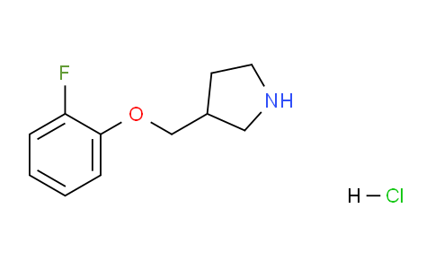 CAS No. 1219981-26-6, 3-((2-Fluorophenoxy)methyl)pyrrolidine hydrochloride