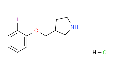 CAS No. 1220032-37-0, 3-((2-Iodophenoxy)methyl)pyrrolidine hydrochloride