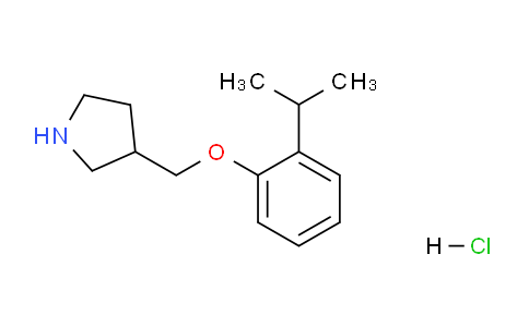 CAS No. 1220028-81-8, 3-((2-Isopropylphenoxy)methyl)pyrrolidine hydrochloride