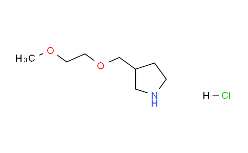 CAS No. 1219967-70-0, 3-((2-Methoxyethoxy)methyl)pyrrolidine hydrochloride