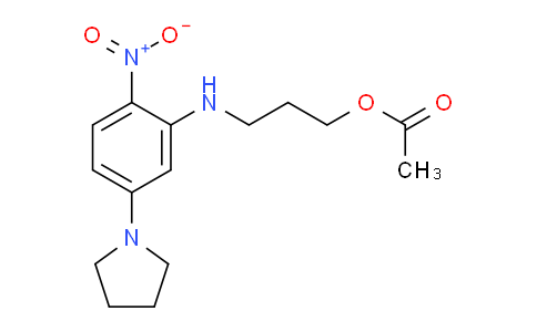 CAS No. 332390-80-4, 3-((2-Nitro-5-(pyrrolidin-1-yl)phenyl)amino)propyl acetate