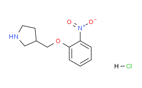 CAS No. 1220016-33-0, 3-((2-Nitrophenoxy)methyl)pyrrolidine hydrochloride