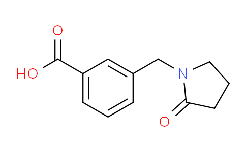 CAS No. 867329-99-5, 3-((2-Oxopyrrolidin-1-yl)methyl)benzoic acid