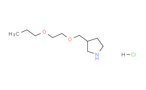 CAS No. 1220018-79-0, 3-((2-Propoxyethoxy)methyl)pyrrolidine hydrochloride