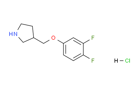 CAS No. 1219982-45-2, 3-((3,4-Difluorophenoxy)methyl)pyrrolidine hydrochloride