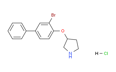 CAS No. 1220032-79-0, 3-((3-Bromo-[1,1'-biphenyl]-4-yl)oxy)pyrrolidine hydrochloride