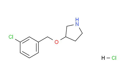 CAS No. 1185303-31-4, 3-((3-Chlorobenzyl)oxy)pyrrolidine hydrochloride