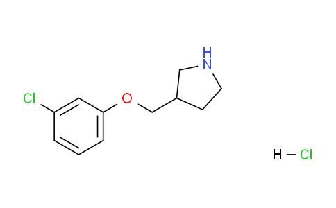 CAS No. 1219949-32-2, 3-((3-Chlorophenoxy)methyl)pyrrolidine hydrochloride