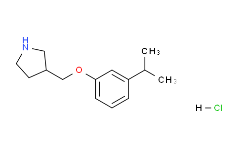 CAS No. 1219949-40-2, 3-((3-Isopropylphenoxy)methyl)pyrrolidine hydrochloride