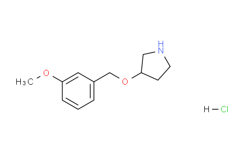 CAS No. 1220034-35-4, 3-((3-Methoxybenzyl)oxy)pyrrolidine hydrochloride