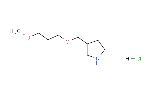 CAS No. 1220031-36-6, 3-((3-Methoxypropoxy)methyl)pyrrolidine hydrochloride