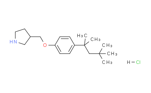 CAS No. 1220020-38-1, 3-((4-(2,4,4-Trimethylpentan-2-yl)phenoxy)methyl)pyrrolidine hydrochloride