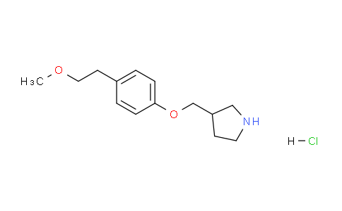 CAS No. 1219967-80-2, 3-((4-(2-Methoxyethyl)phenoxy)methyl)pyrrolidine hydrochloride