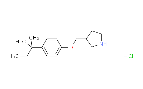 CAS No. 1220032-16-5, 3-((4-(tert-Pentyl)phenoxy)methyl)pyrrolidine hydrochloride