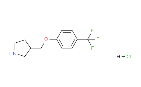 CAS No. 1219963-75-3, 3-((4-(Trifluoromethyl)phenoxy)methyl)pyrrolidine hydrochloride