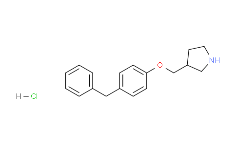 CAS No. 1220016-68-1, 3-((4-Benzylphenoxy)methyl)pyrrolidine hydrochloride
