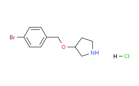 CAS No. 1220034-90-1, 3-((4-Bromobenzyl)oxy)pyrrolidine hydrochloride