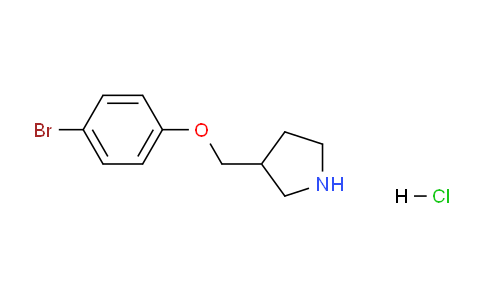 CAS No. 1219982-79-2, 3-((4-Bromophenoxy)methyl)pyrrolidine hydrochloride