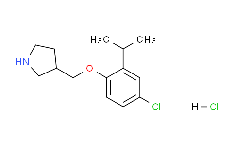 CAS No. 1219979-41-5, 3-((4-Chloro-2-isopropylphenoxy)methyl)pyrrolidine hydrochloride