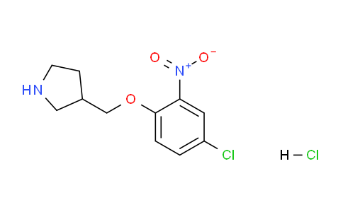 CAS No. 1220031-26-4, 3-((4-Chloro-2-nitrophenoxy)methyl)pyrrolidine hydrochloride