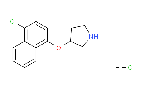 CAS No. 1219976-30-3, 3-((4-Chloronaphthalen-1-yl)oxy)pyrrolidine hydrochloride