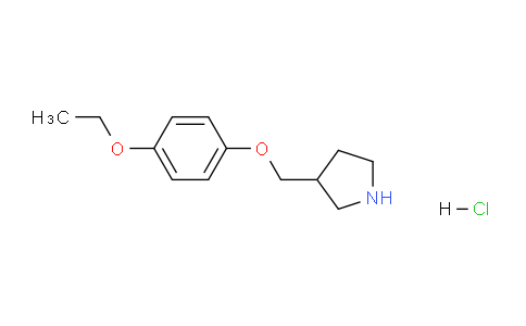 CAS No. 1220016-35-2, 3-((4-Ethoxyphenoxy)methyl)pyrrolidine hydrochloride