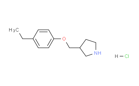 CAS No. 1219982-26-9, 3-((4-Ethylphenoxy)methyl)pyrrolidine hydrochloride