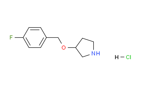 CAS No. 1185303-42-7, 3-((4-Fluorobenzyl)oxy)pyrrolidine hydrochloride