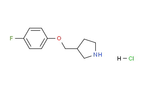 CAS No. 1185303-90-5, 3-((4-Fluorophenoxy)methyl)pyrrolidine hydrochloride