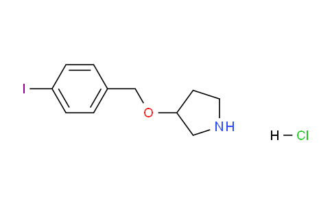 CAS No. 1219976-84-7, 3-((4-Iodobenzyl)oxy)pyrrolidine hydrochloride
