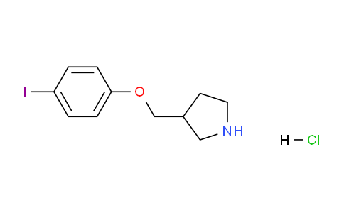 CAS No. 1219983-01-3, 3-((4-Iodophenoxy)methyl)pyrrolidine hydrochloride