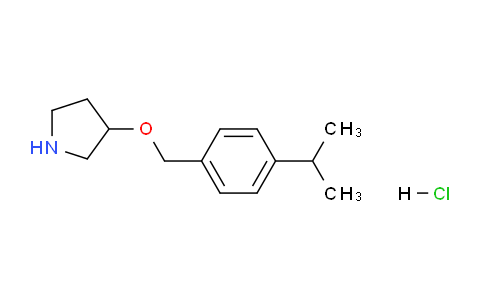 CAS No. 1220027-43-9, 3-((4-Isopropylbenzyl)oxy)pyrrolidine hydrochloride