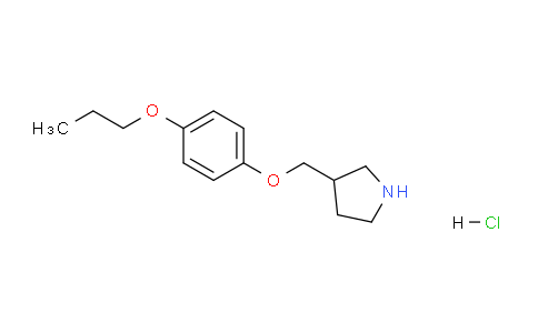 CAS No. 1220032-12-1, 3-((4-Propoxyphenoxy)methyl)pyrrolidine hydrochloride
